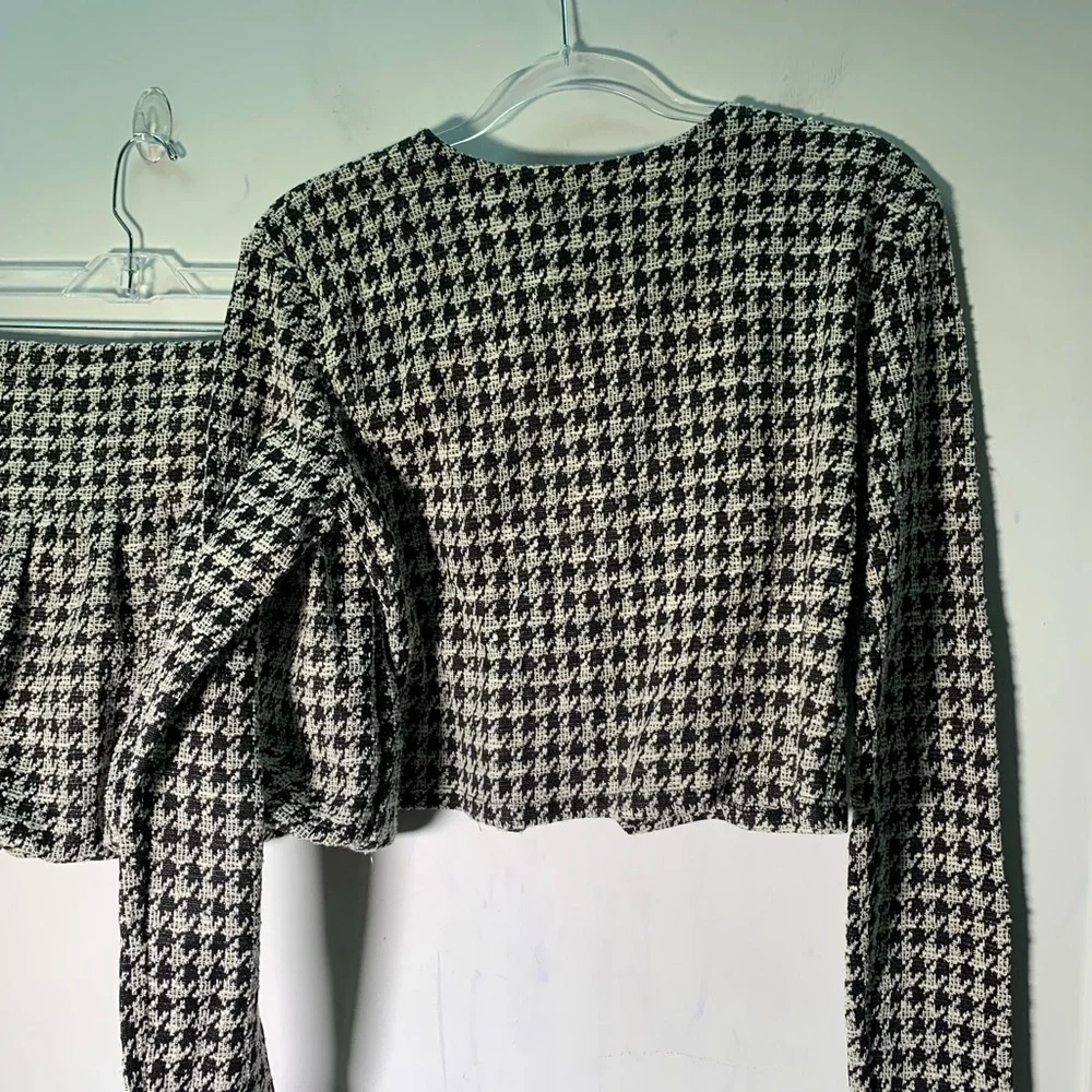 Zara NWT houndstooth blazer and miniskirt set Size L
Ref 1131/151 preppy party - Picture 9 of 13